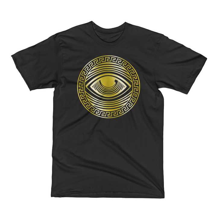 Eyeconic t-shirt with gold Eyedusa print