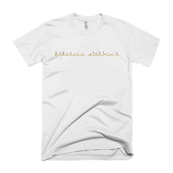 Eyeconic t-shirt with gold Arabic script print