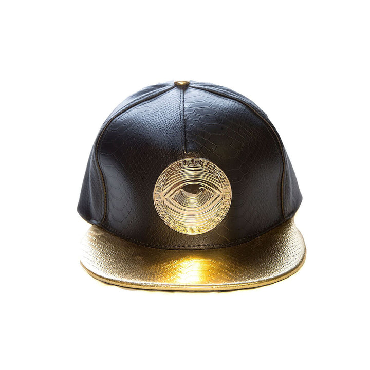 Eyeconic croc hat with gold Eyedusa emblem